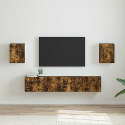 TV zidni ormar Zidne 2 pcs Dimljeni hrast 30 x 31 x 40 cm