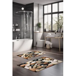 Lessentiel Maison Set prostirki za kupatilo CT-5183, 2 Komada, Šarena