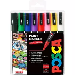 Marker Uni PC-3M POSCA, set 8/1