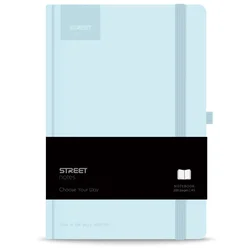 Blok notes z elastiko pastel blue a5 tp črt 96l