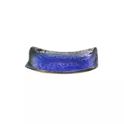Servirni krožnik COBALT BLUE 26 x 16 cm, modra, keramika, MIJ