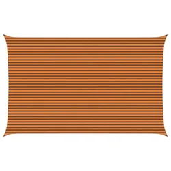 Vidaxl Sončno platno Oranžna in Rjava 5 x 8 m 100% poliester Oxford