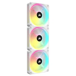 Ventilator Corsair iCUE LINK QX120 120mm bela RGB (3-pack )