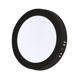 XLED 24W 4000K black Nadgradni okrugli LED panel plasticni,2640Lm,?290*31mm,Ra80,IP20 crn