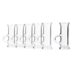Set of 6 shot glasses, 45 ml, glass - Borgonovo