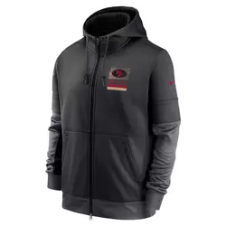 San Francisco 49ers Nike Lockup Therma Full Zip duks sa kapuljačom