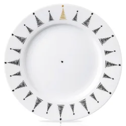 shumee Porcelanski desertni krožnik v obliki božične jelke 20 cm