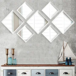 Wallity Set ogledala SETAYNA_053, Beli