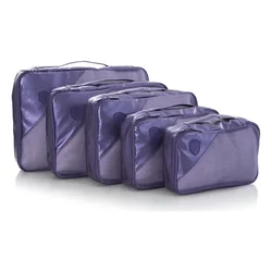 Heys Metallic Packing Cube 5pc Navy
