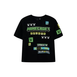 NAME IT Majica NKMJEFFY MINECRAFT svetlo modra/zelena/črna/bela