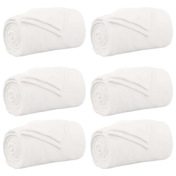 Pokrivači za bacanje 6 pcs Bijelo 220 x 240 cm Runo