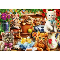 Puzzle Kittens in the Potting Shed