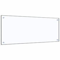 Kuhinjska zaštita od prskanja prozirna 100x40 cm kaljeno staklo