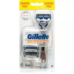 Gillette Skinguard Sensitive brijač za osjetljivo lice + zamjenske britvice 3 kom