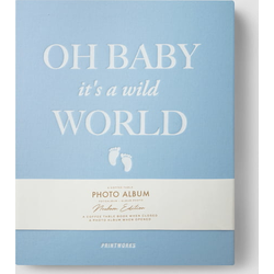 Foto album BABY ITS A WILD WORLD Printworks plava