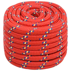 vidaXL Večnamenska uporabna vrv 20 mm 50 m Rdeča PP