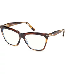 Tom Ford Ženski okvir za dioptrijske naočare Blue Block 0FT6064-B 5556, Smeđi