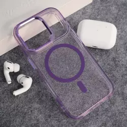 Maska Mag Case Glitter za iPhone 17 Pro ljubicasta