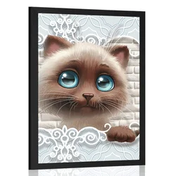 Plakat ljubka mucka - 40x60 no frame