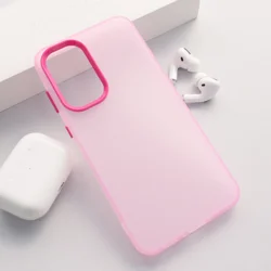 Maska Electro Glow Frame za Samsung A17 5G/ A175F roze