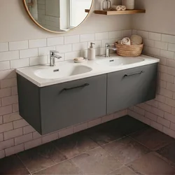 Skye Decor Kupatilski ormarić sa umivaonikom, Antracit