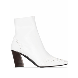 Reike Nen - woven 80mm ankle boots - women - White