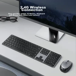 Ausdom Tastatura, Bežična, Crna