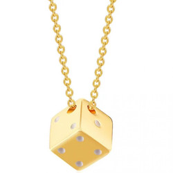 Ogrlica Dice - Zlatna KP34211