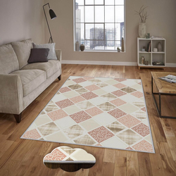 Conceptum Hypnose Tepih Eexfab1142, Pravougaoni, 80 x 120 cm, Krem-roze