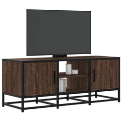 TV ormarić boja hrasta 100x35x41 cm konstruirano drvo i metal