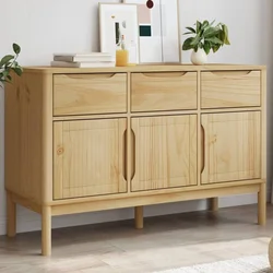 Komoda FLORO voštano smeđa 114 x 43 x 74 cm od masivne borovine