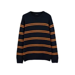 Trendyol Pulover temno modra/rumena