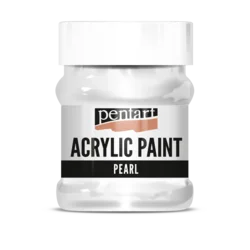 Biserna akrilna barva Pentart 230 ml - bela
