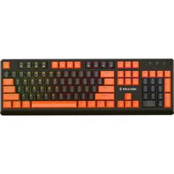 YENKEE Gejming tastatura Destroyer YKB WT300US, Mehanička, USB povezivanje, Crno - narandžasta