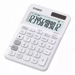Casio Stolni kalkulator Casio MS-20UC Bijela Zaslon (broj mjesta): 12 solarno napajanje, baterijski pogon (Š x V x d) 105 x 23 x 149.5