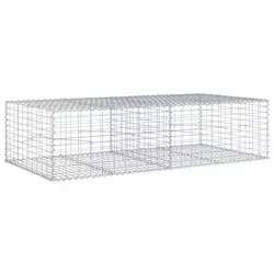 Gabionska košara s poklopcem 200x100x50 cm pocinčano željezo