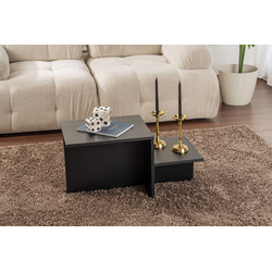 Hanah Home Klub sto Harmony, 80x40x40cm, Crni