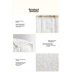 JD Set peškira, 34x74cm, 5 komada, Beli
