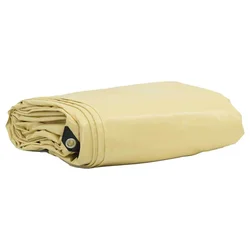 Cerada 650g / m2 Bež 3 x 6 m Platno s PVC premazom
