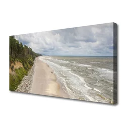 tulup.si Slika na platnu Plaža morje tree narava 140x70 cm