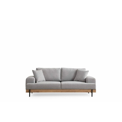 ATELIER DEL SOFA Sofa trosed Eti Oak 3 Seater Grey