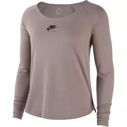 Nike W NK TOP LS AIR, ženska majica dug rukav za trčanje, siva