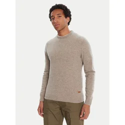 Barbour Pulover Patch Crew MKN0584ST51 Bež Regular Fit