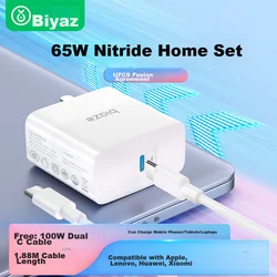 Biaze Punjač za laptop, GaN, USB-C, 65W
