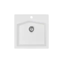 Metalac X Granit- Linea 50 Usadna sudopera, Bela, fi 90, 500x500 mm
