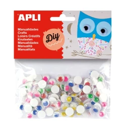 APLI Samoleljive okrugle šarene oči 100/1