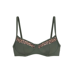 LASCANA Bikini zgornji del  bež / rjava / oliva