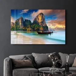 Wallity Dekorativna slika na kaljenom staklu, 35x55cm, Šarena