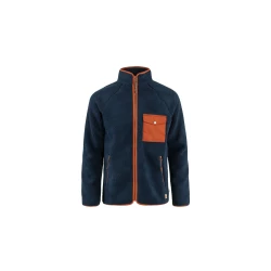 Fjällräven Vardag Pile Fleece pulover, navy/autumn leaf (M)