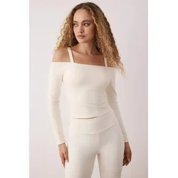 Trendyol Milla Ženska bluza Thmaw26Bz00003, Krem